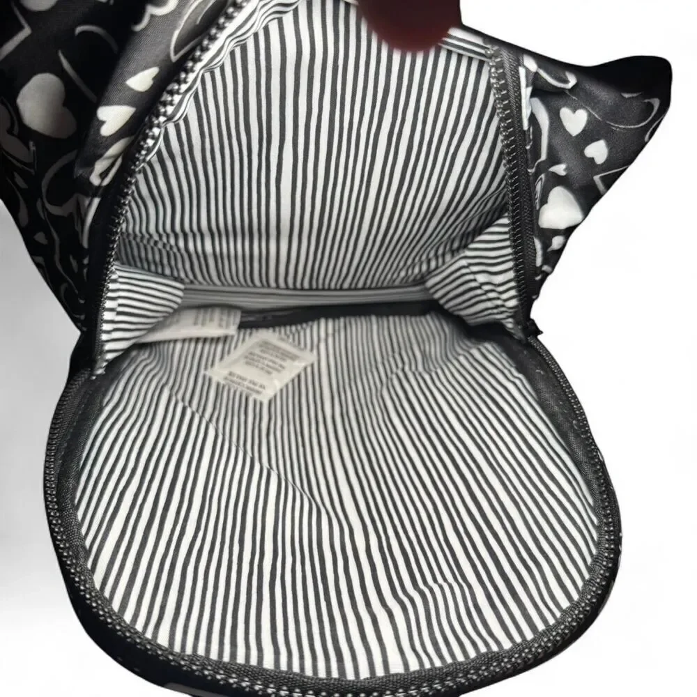 Brighton Endless Love Black & White heart mini backpack adjustable straps